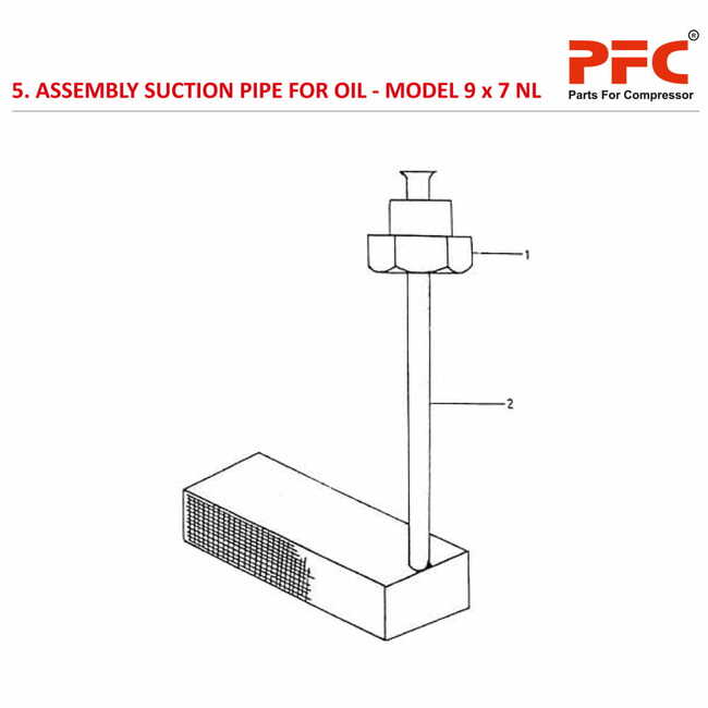 Suction Pipe IR 9 x 7 ESV NL Air Compressor Parts