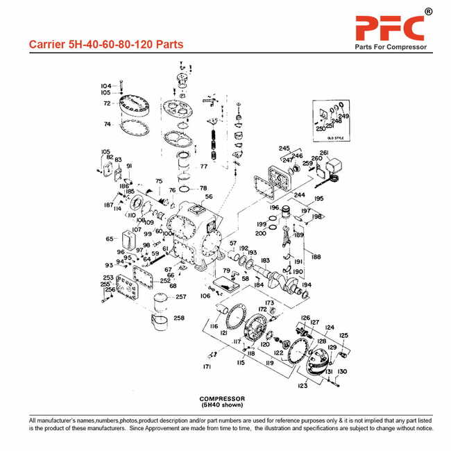 Piston 5H40/60/80/120 5H401023 Replacement