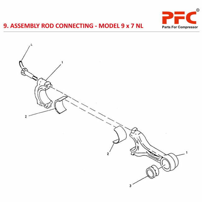 Rod Connecting IR 9 x 7 ESV NL Compressor Parts