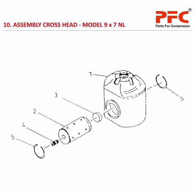 Cross Head IR 9 x 7 ESV NL Air Compressor Parts