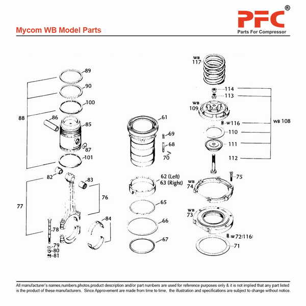 Left Pin Spring CR06900B Replacement