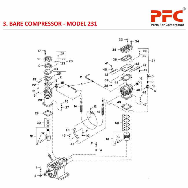 Cylinder and Piston IR 231 Air Compressor Parts