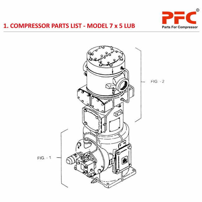 Compressor Parts Ingersoll Rand 7 x 5 ESV LUB