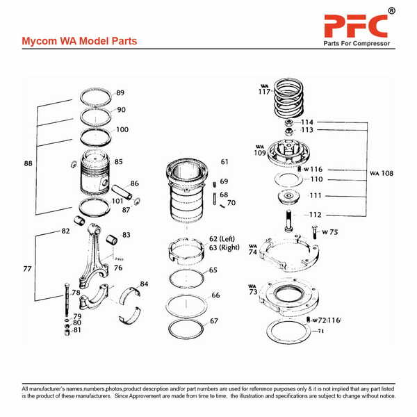 Suction Valve Spring CR07200AB Replacement