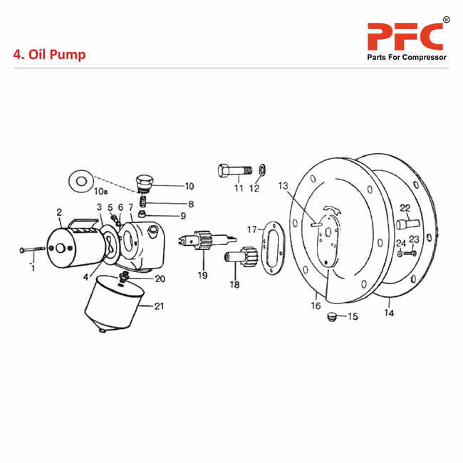 Oil Pump - Atlas Copco Air Compressor Parts