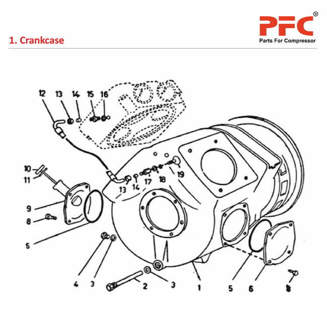 Crankcase - Atlas Copco Air Compressor Parts