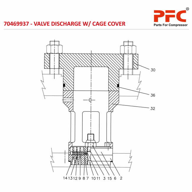 Valve Discharge W-Cage Cover 70469937