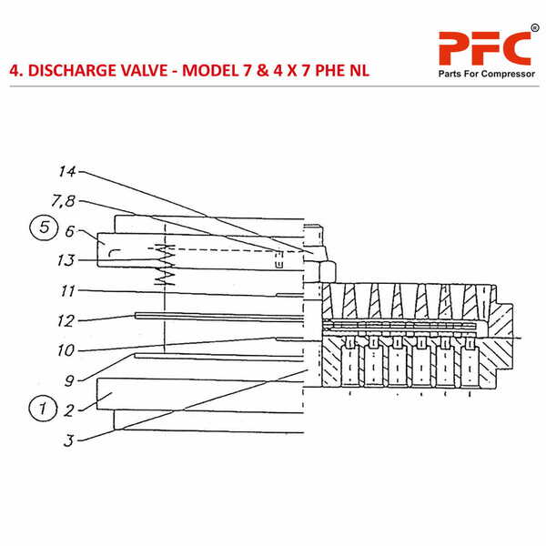 Assembly Discharge Valve & Crab PHE-7