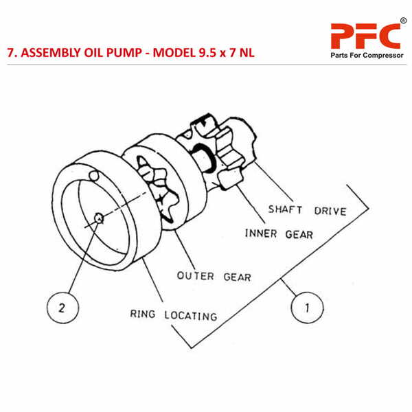 Oil Pump IR 9 1/2 x 7 ESV NL Air Compressor Parts