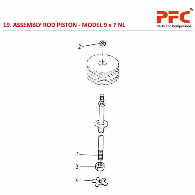 Rod Piston IR 9 x 7 ESV NL Air Compressor Parts