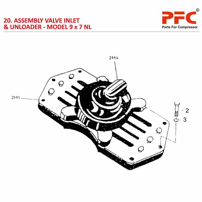 Valve Inlet and Unloader IR 9 x 7 ESV NL Parts