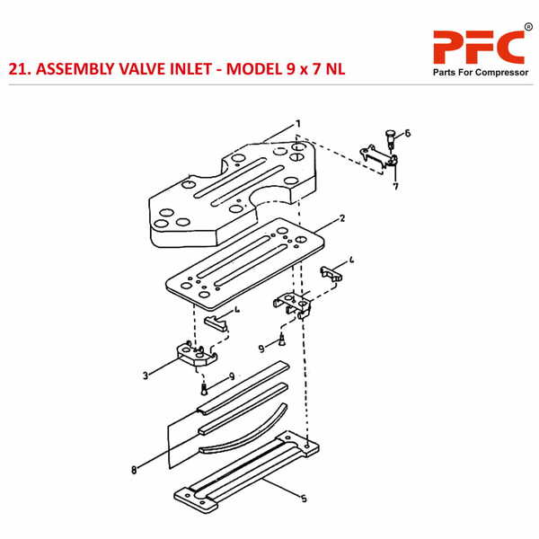 Valve Inlet IR 9 x 7 ESV NL Air Compressor Parts