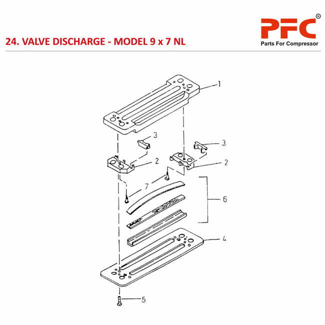 Valve Discharge IR 9 x 7 ESV NL Compressor Parts