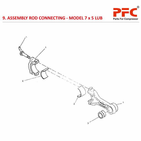 Rod Connecting IR 7 x 5 ESV LUB Compressor Parts