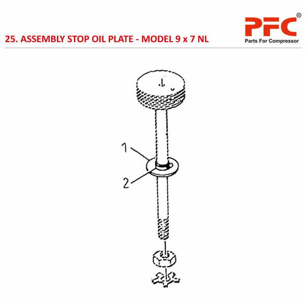 Stop Oil Plate IR 9 x 7 ESV NL Air Compressor Parts