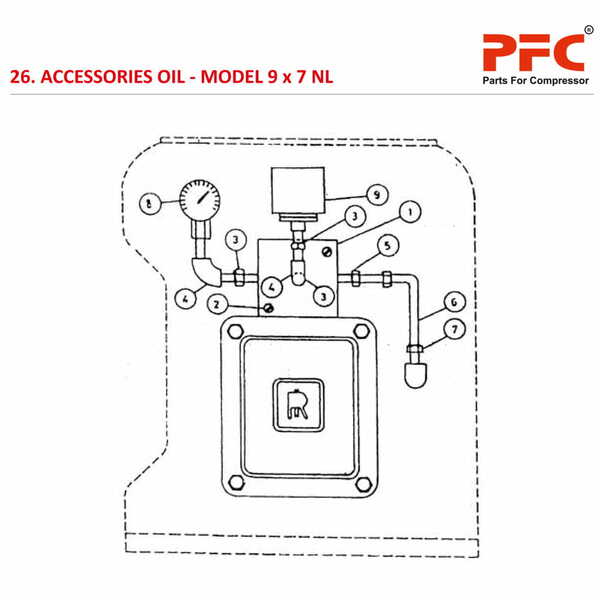 Accessories Oil IR 9 x 7 ESV NL Air Compressor Parts