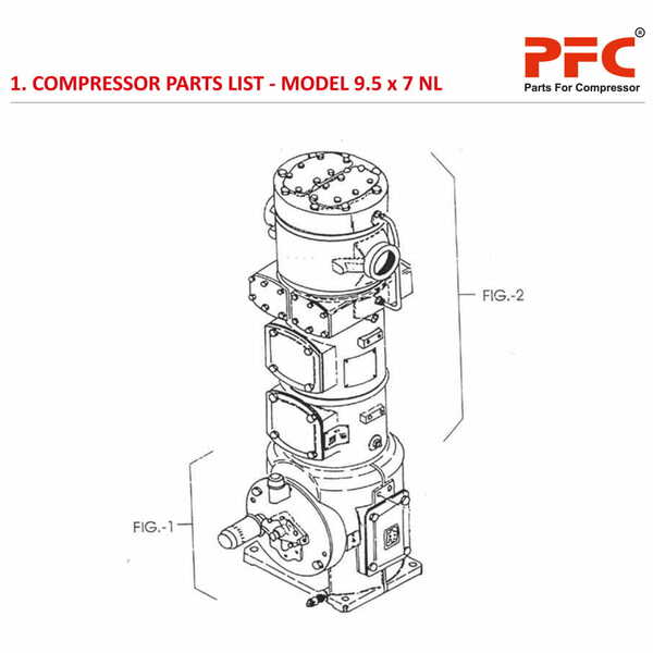 Compressor Parts List IR 9 1/2 x 7 ESV NL Parts