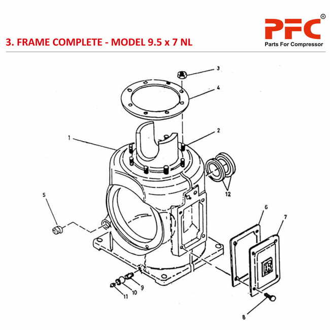 Frame Complete IR 9 1/2 x 7 ESV NL Parts