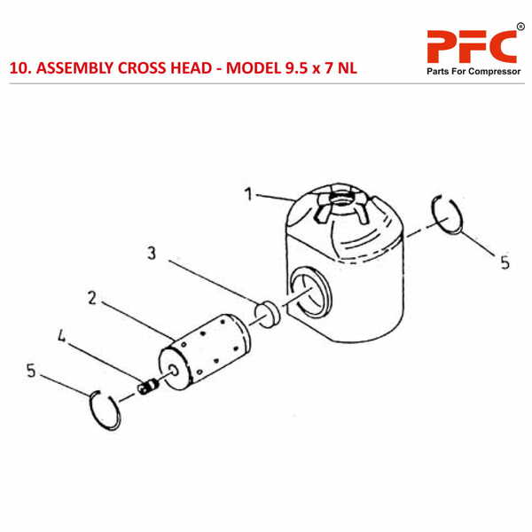 Cross Head IR 9 1/2 x 7 ESV NL Air Compressor Parts