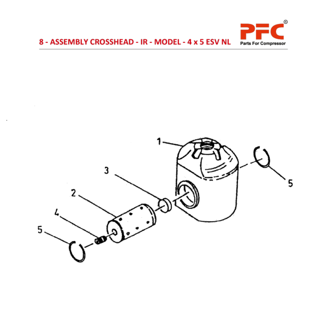 ASSEMBLY CROSSHEAD - IR - MODEL - 4 x 5 ESV NL