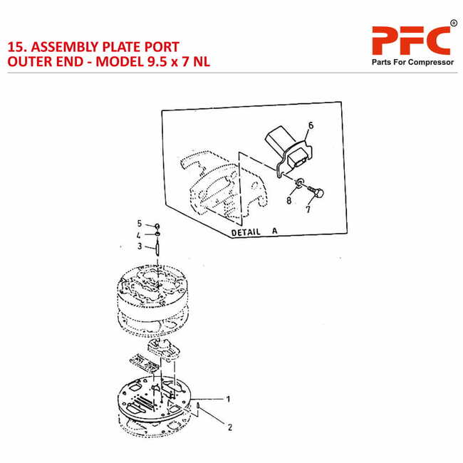 Plate Port Outer End IR 9 1/2 x 7 ESV NL Parts