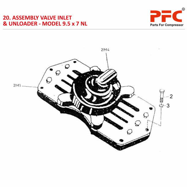 Valve Inlet & Unloader IR 9 1/2 x 7 ESV NL Parts