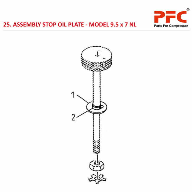 Stop Oil Plate IR 9 1/2 x 7 ESV NL Compressor Parts