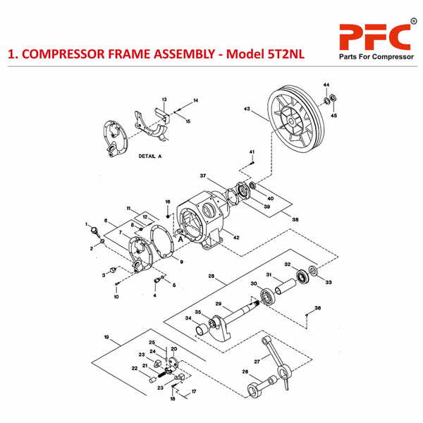 Compressor Frame IR 5T2 NL Air Compressor Parts