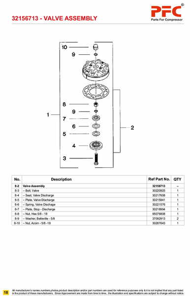 Valve Assembly 32156713 Replacement