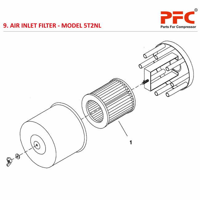 Air Inlet Filter IR 5T2 NL Air Compressor Parts