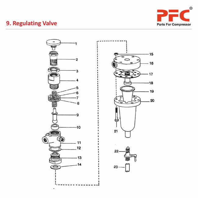 Regulating Valve - Atlas Copco Air Compressor Parts