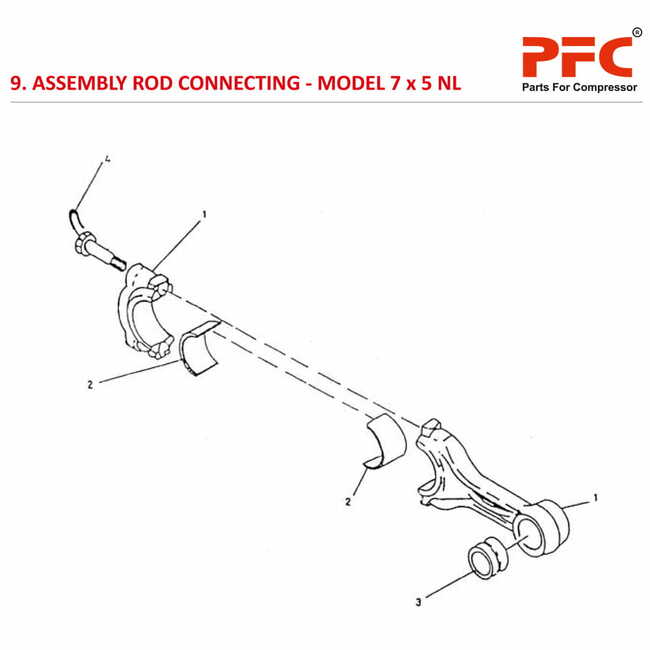 Rod Connecting IR 7 x 5 ESV NL Compressor Parts