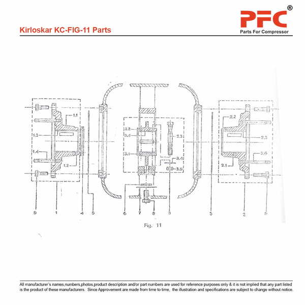 Bush Bearing Flange Type 822805050 Replacement