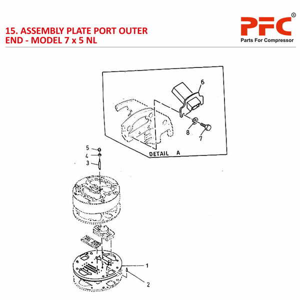 Plate Port Outer End IR 7 x 5 ESV NL Parts