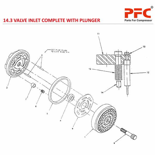 Valve Inlet Complete With Plunger PHE Booster