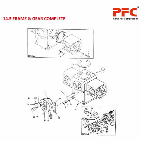 Frame & Gear Complete PHE Booster