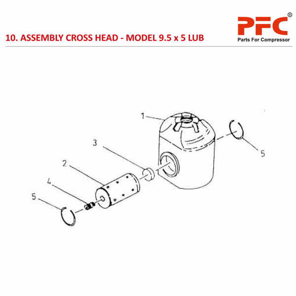 Cross Head IR 9 1/2 x 5 ESV LUB Compressor Parts