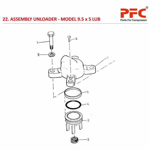 Unloader IR 9 1/2 x 5 ESV LUB Air Compressor Parts