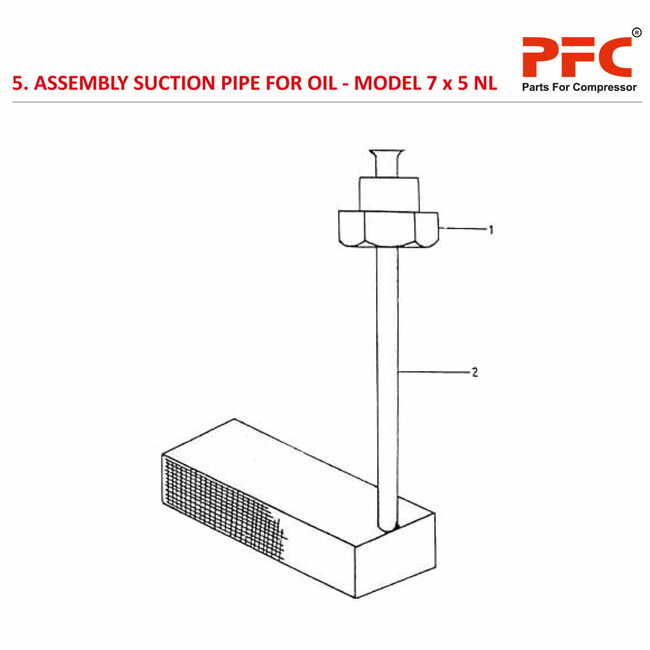 Suction Pipe IR 7 x 5 ESV NL Air Compressor Parts