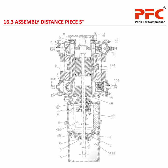 Assembly Distance Piece 5" 4.75 x 5 ESV 5 NL