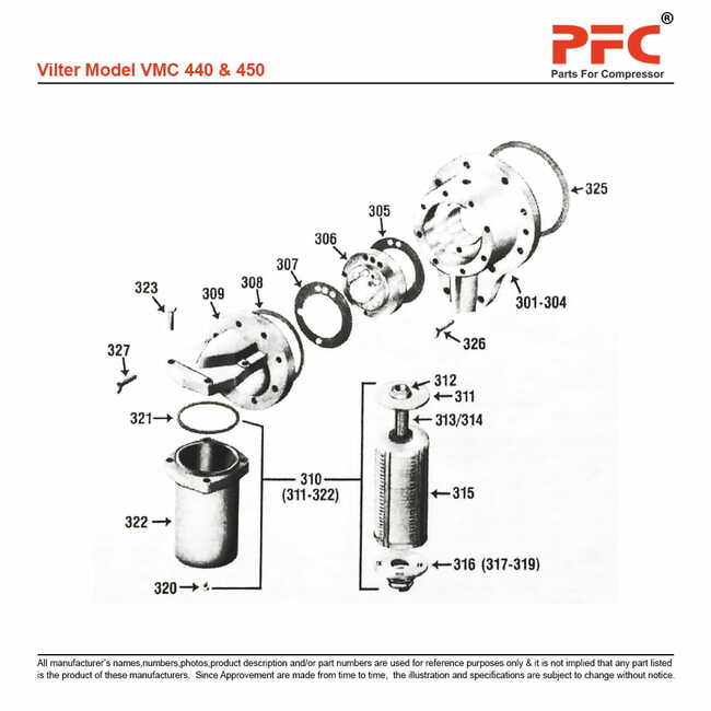 Vilter 440 Refrigeration Compressor Parts