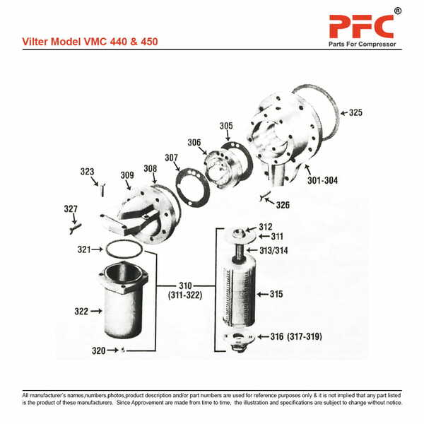 Vilter 450 Refrigeration Compressor Parts