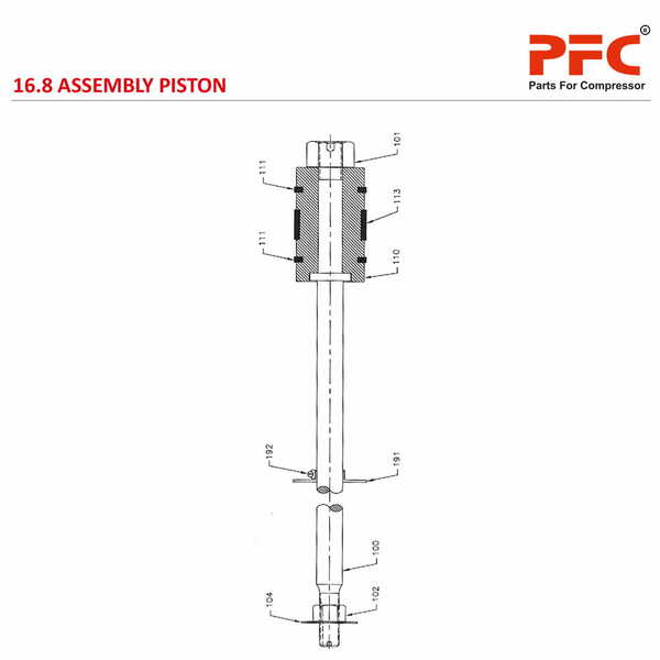 Assembly Piston 4.75 x 5 ESV 5 NL