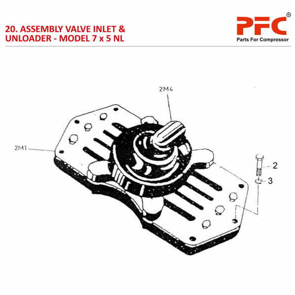 Valve Inlet and Unloader IR 7 x 5 ESV NL Parts