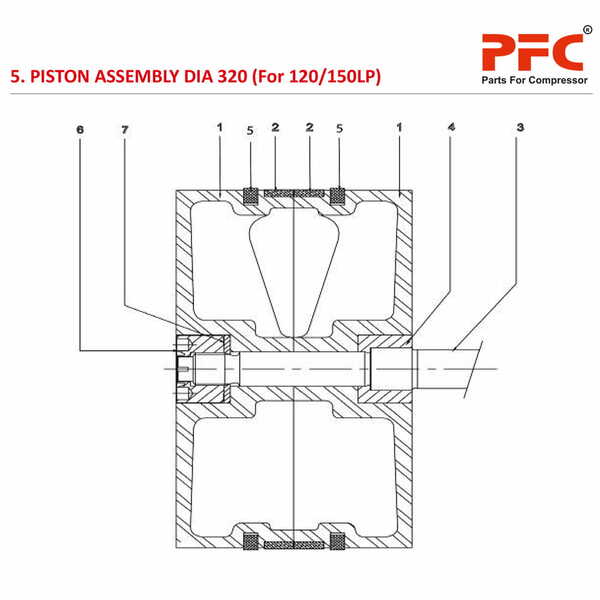 Piston Assembly Dia. 320 HN2T 120-215