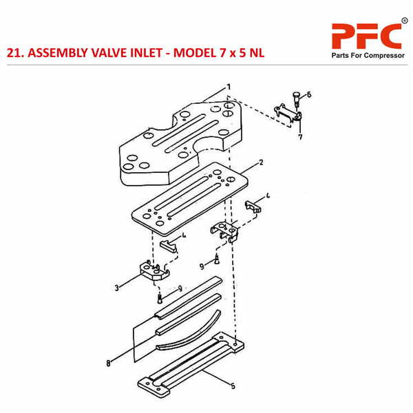 Valve Inlet IR 7 x 5 ESV NL Compressor Parts