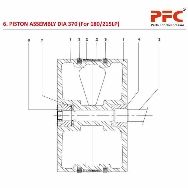 Piston Assembly Dia. 370 HN2T 120-215