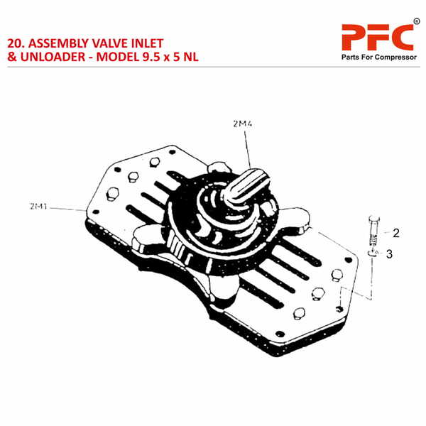 Valve Inlet & Unloader IR 9 1/2 x 5 ESV NL Parts