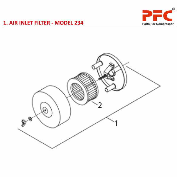 Air Inlet Filter IR 234 Air Compressor Parts