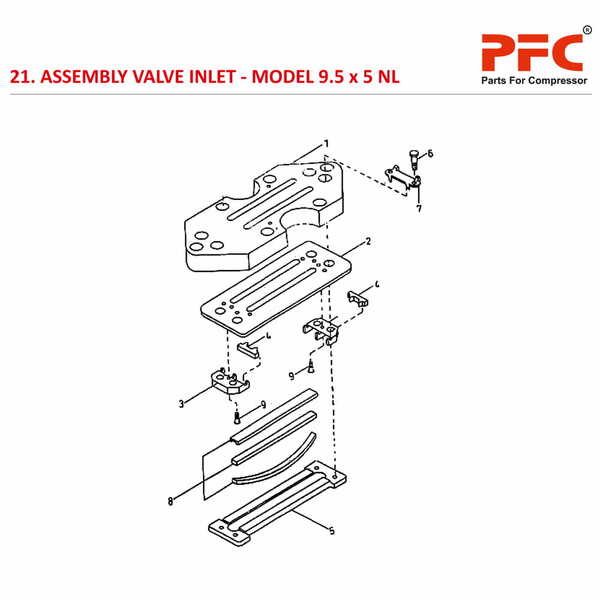 Valve Inlet IR 9 1/2 x 5 ESV NL Air Compressor Parts